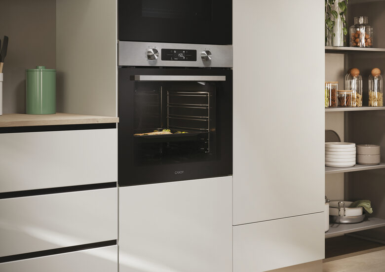 Candy CA6 N3B1HTX Forno a Incasso 78 L A++ Nero, Acciaio inossidabile