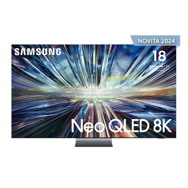 Samsung QE85QN900DTXZT Televisione Smart TV 85 Pollici Qled 8K Neo Graphite Black NQ8 AI GEN3 Processor 8K AI Upscaling Pro Infinity Air Design Dolby Atmos