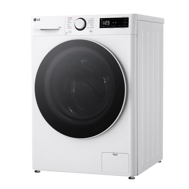 LG F4R5011TSWW Lavatrice 11kg AI DD, Classe A-10%, 1400 giri, TurboWash, Vapore
