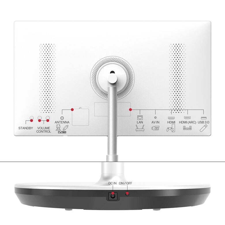Thomson Go TV portatile 32 pollici bianco Smart TV Android batteria integrata 32HA4M44