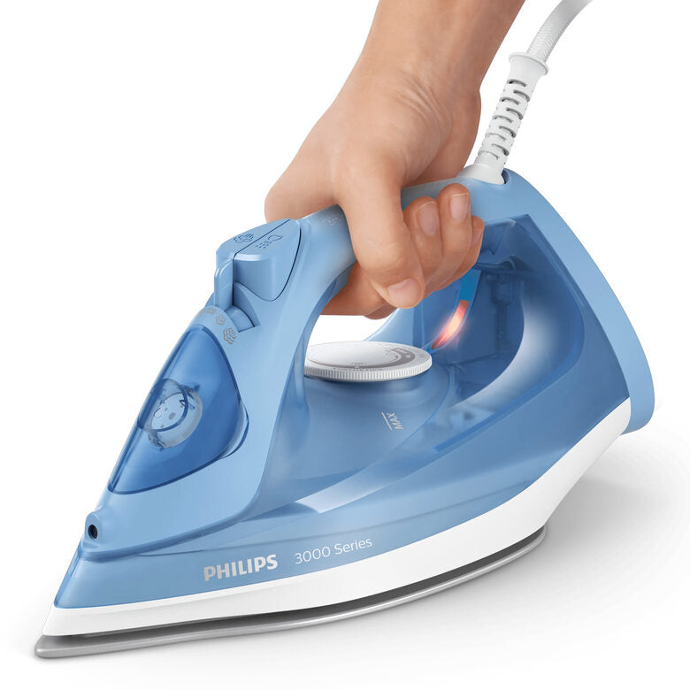Philips Serie 3000 DST3020/20 ferro da stiro Ferro a vapore Piastra in Ceramica 2200 W Blu