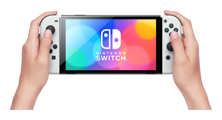 Nintendo console da gioco portatile 17,8 cm (7") 64 GB Touch screen Wi-Fi Nero, Bianco
