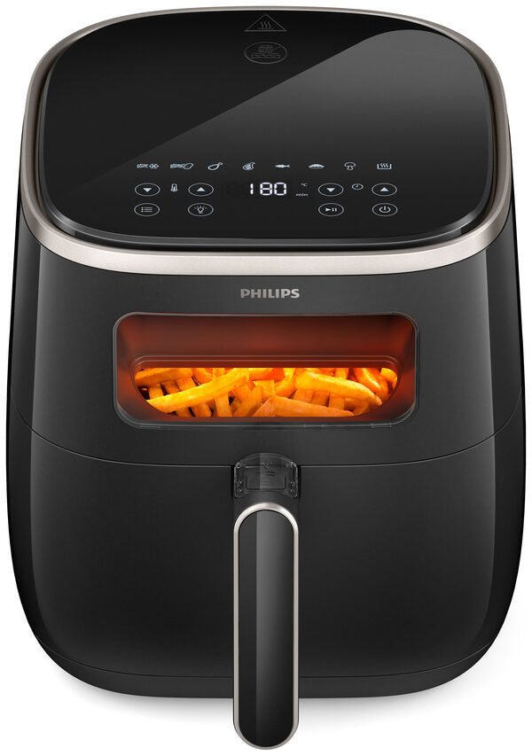Philips 3000 series Series 3000 XL HD9257/80 Airfryer, 5.6L, Finestra, 14-in-1, App per ricette