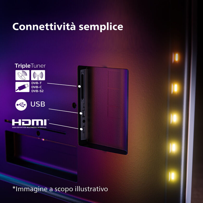Philips Ambilight TV OLED 718 48“ 4K UHD Dolby Vision e Dolby Atmos Google TV