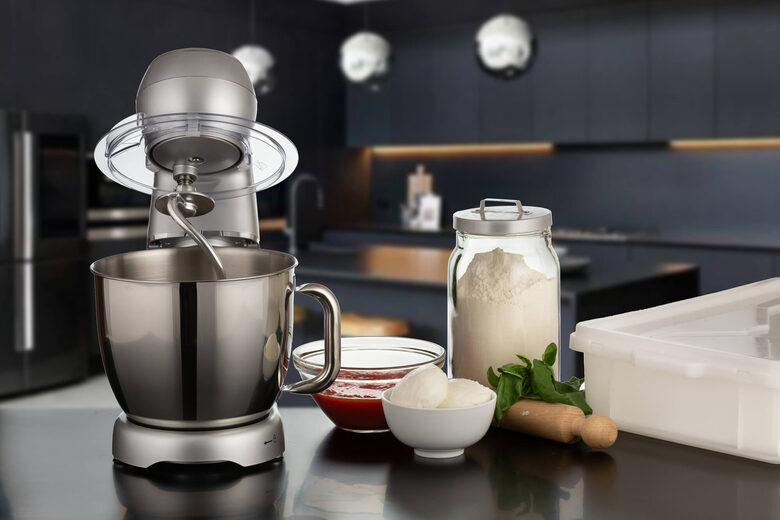 Ariete 1583 Gourmet Essence, Impastatrice Planetaria, Impasta, Monta e Amalgama, 1300W, Capacità 5,2L, 2 fruste e 1 gancio, 10 velocità + Pulse