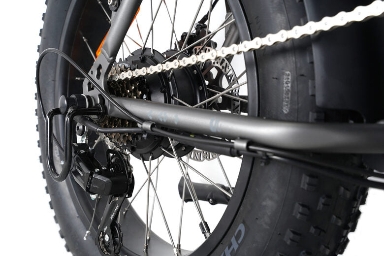 EMG M1X 48V Matt Titanium E-Bike Fat Bike Pieghevole 20" 48V 10,4Ah Titanio Opaco