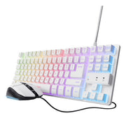 Trust 25795 tastiera Mouse incluso Gaming USB QWERTY Italiano Bianco