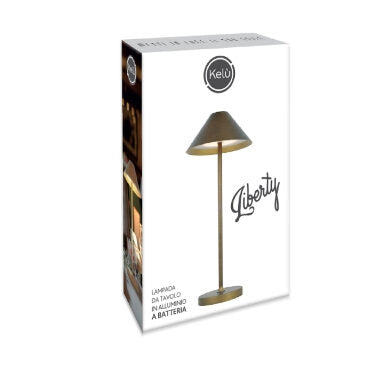 Kon.El.Co. Liberty lampada da tavolo 3 W Bronzo
