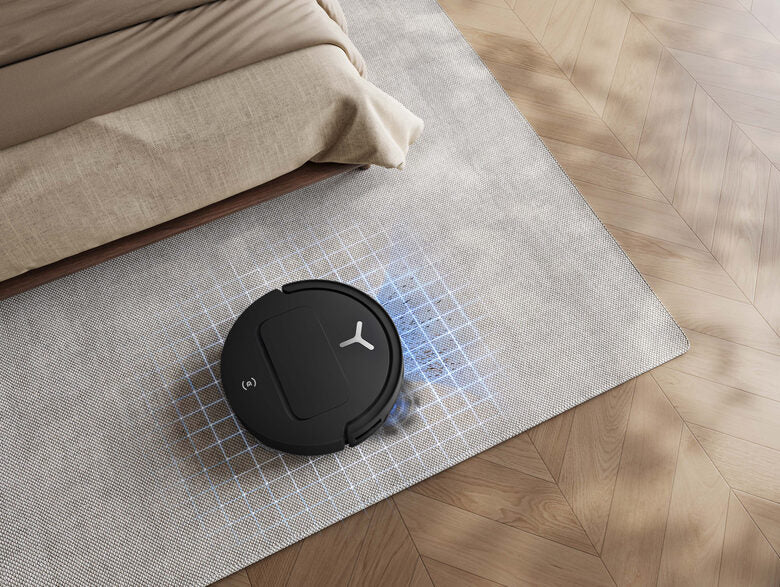 Ecovacs DEEBOT T50 OMNI Gen3, Robot aspirapolvere lavapavimenti, 25.000 Pa, spazzola laterale e mocio a estensione, ZeroTangle 3.0, AIVI 3D 3.0, stazione OMNI All-in-One, lavaggio a 75 °C, 81 mm, Nero