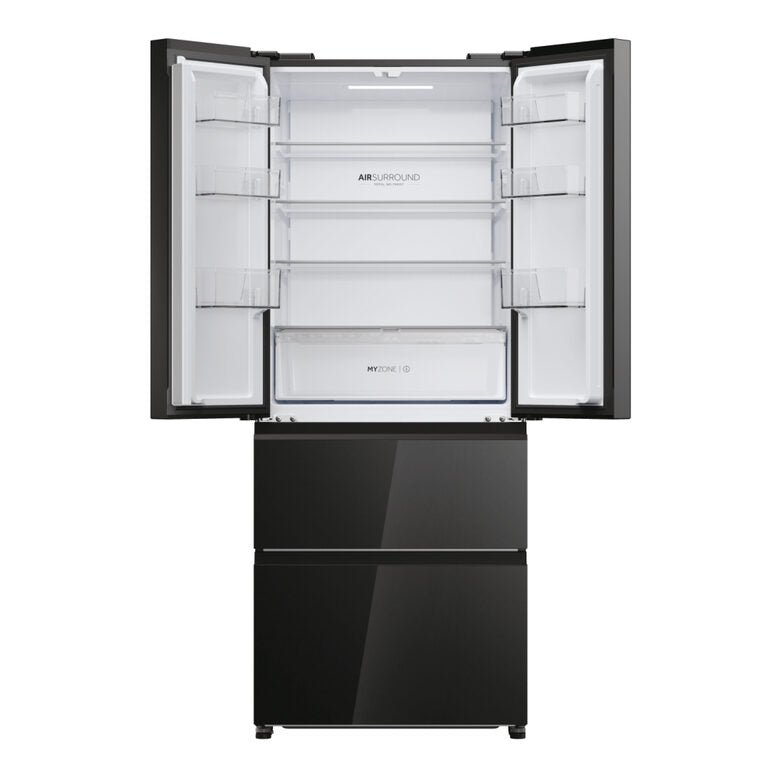 Haier HFR3718ENGB FD 70 Series 3 Frigorifero Side By Side A Libera Installazione, No Frost, Fresher Tech®, Classe E, Nero