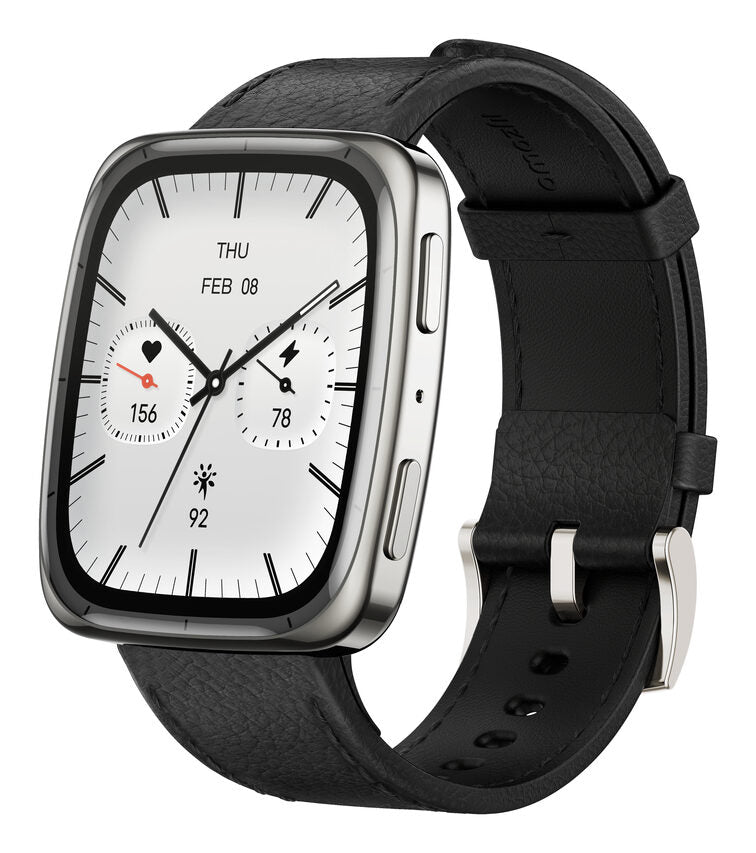Amazfit Active 2 Square Vetro zaffiro con display AMOLED Pagamento contactless 5 sistemi satellitari & mappe offline Durata della batteria fino a 10 giorni