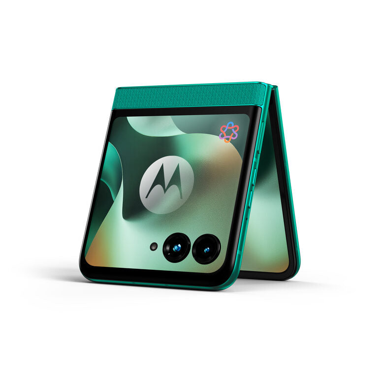 Motorola razr 70 (8/256GB, Doppia camera 50MP, Display interno FHD+ 6.9" 120Hz e esterno 3.62", MediaTek Dimensity 7450X, 4800mAh, TurboPower 30W, Android 16), PANTONE Sporting Green