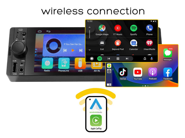 Trevi Autoradio DAB FM RDS 160W con Touchscreen 6.6" e Antenna DAB in Dotazione MDV 6370 DAB