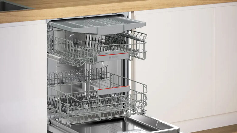 Bosch SMP4ECC72S Serie 4 Lavastoviglie da incasso sottopiano 14 coperti Acciaio nero spazzolato anti-impronta Classe A