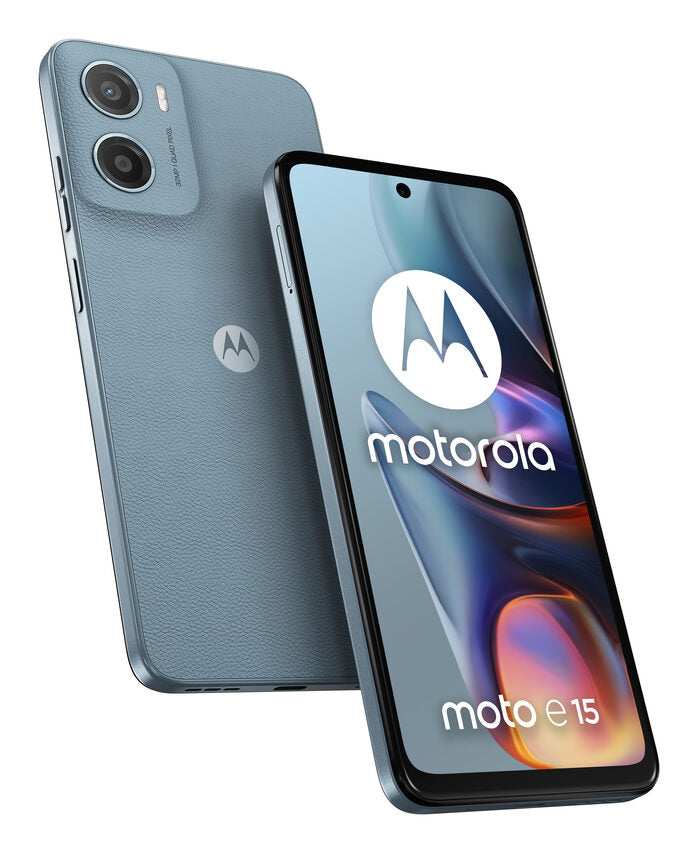 Motorola moto e15 16,9 cm (6.67") Doppia SIM Android 14 Go edition Smartphone  4G USB tipo-C 2 GB 64 GB 5200 mAh Blu