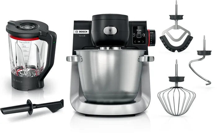 Bosch Serie 6 MUMS6ZS17 Macchina da Cucina 1600 W Nero, Inox spazzolato