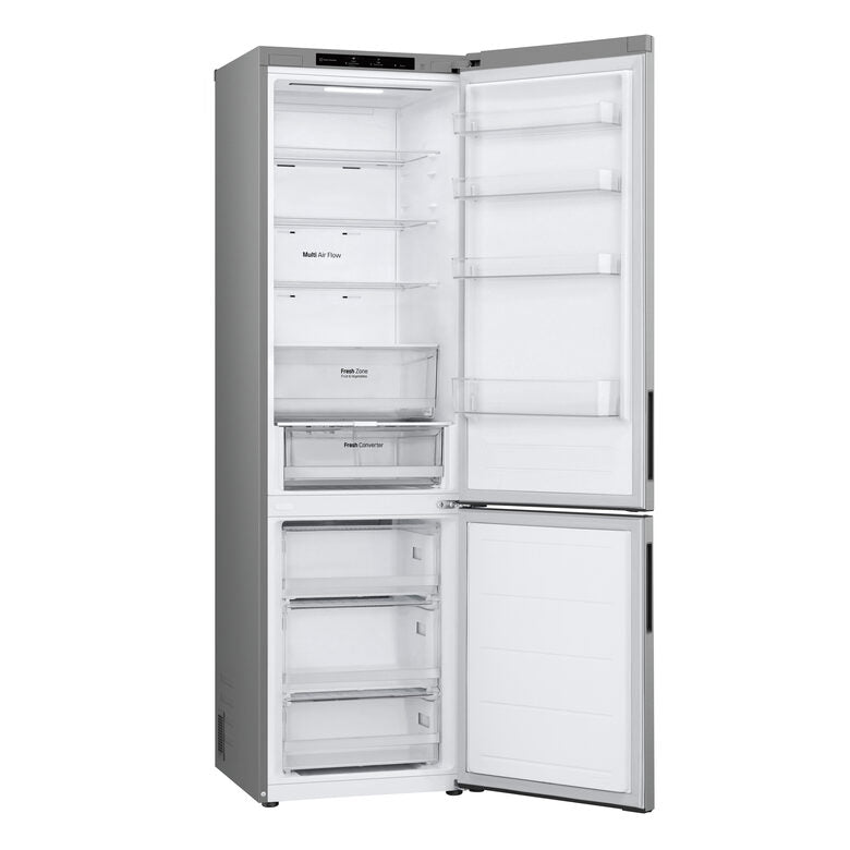 LG GBV22NCBPY Frigorifero Combinato A Libera Installazione, Total No Frost, Door Cooling, Fresh Converter, Smart Diagnosis, Classe B, Prime Silver