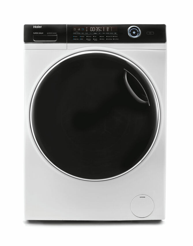 Haier HW150-BP14986EIT SuperDrum Serie 7 Lavatrice A Libera Installazione 15 Kg, 1400 Giri, Smart Dual Spray, AI Power Drive Inverter Motor, Classe A, Bianco