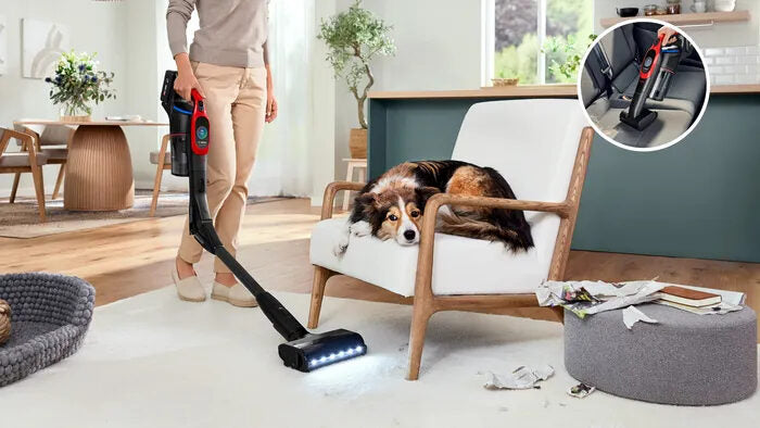 Bosch BCS1041PET Scopa elettrica, Unlimited 10 ProAnimal, Rosso