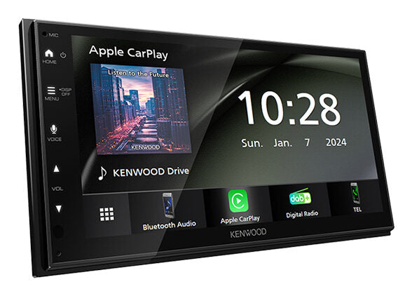 Kenwood DMX6523DABS Ricevitore multimediale per auto Nero Wi-Fi Bluetooth