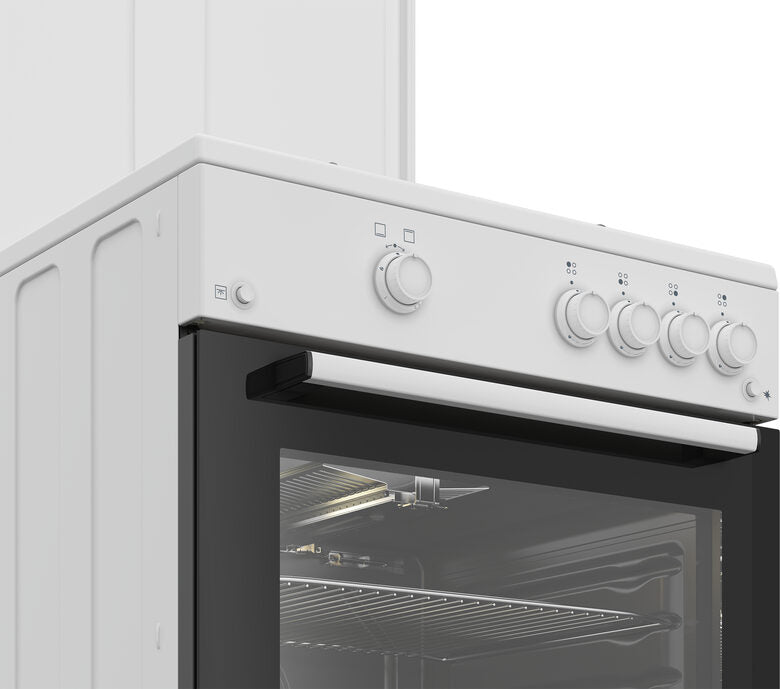 Beko FBG62010DW cucina a libera installazione bianca, 60x60cm, piano gas, forno a gas, grill a gas, 64Lt, Сlasse A