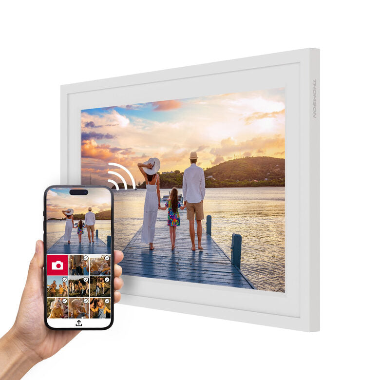 Thomson F10W cornice per foto digitali Bianco 25,6 cm (10.1") Touch screen Wi-Fi