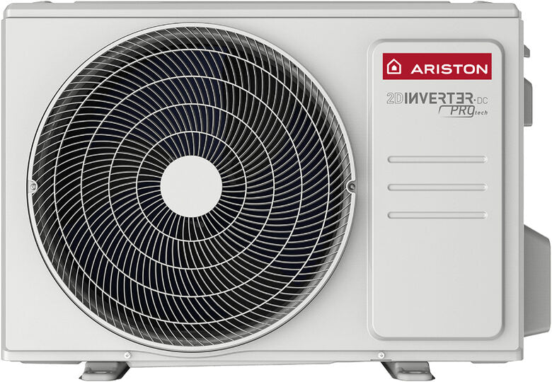 Ariston PRIOS R32 C 25 MD0-O Condizionatore Fisso, Tecnologia 2D Inverter, Unità Interna E Esterna, Split System, Bianco