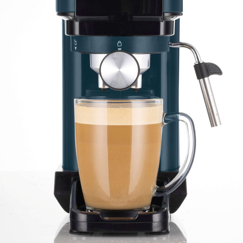 Ariete 1399 Mango Yellow Macchina da caffè espresso, Per polvere e cialde ESE, 1300 W, Capacità 1,1L, 15 bar di pressione, Filtro 1, 2 tazze e cialda ESE, Cappuccino, Giallo