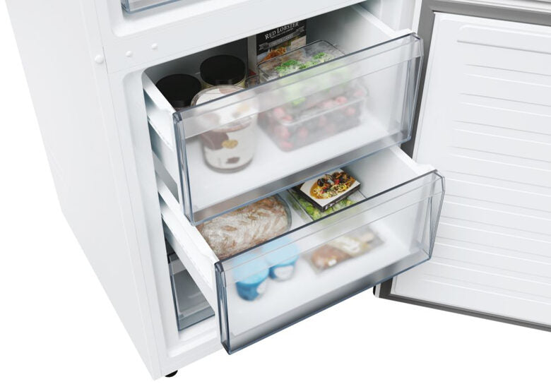 Candy CNCQ2T618EW Frigorifero Combinato A Libera Installazione, No Frost, Classe E, Bianco