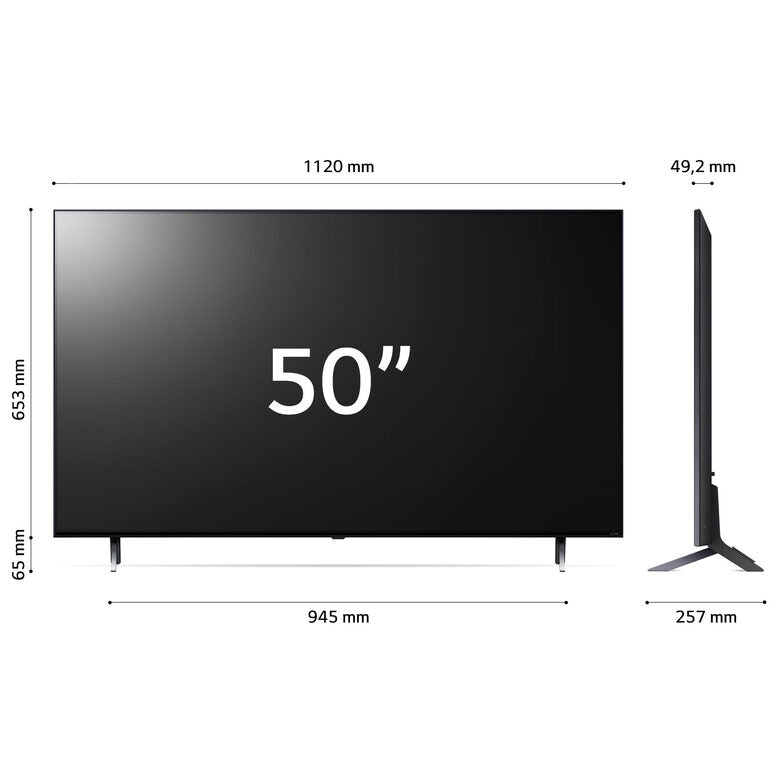 LG QNED 50'' Serie QNED75 50QNED756RA, TV 4K, 4 HDMI, SMART TV