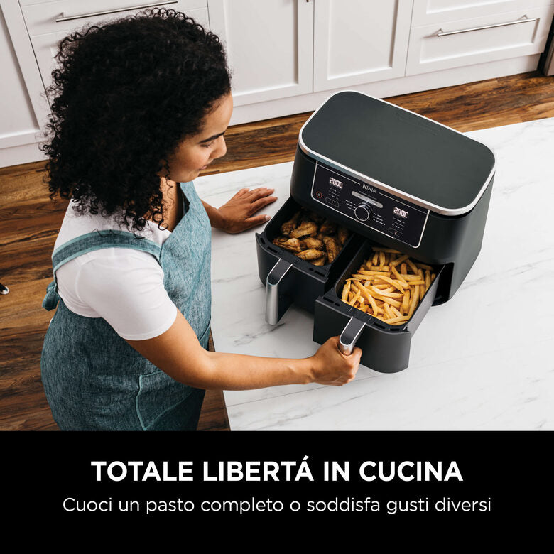 Ninja Friggitrice ad aria Dual Zone MAX da 9,5 L AF400EU