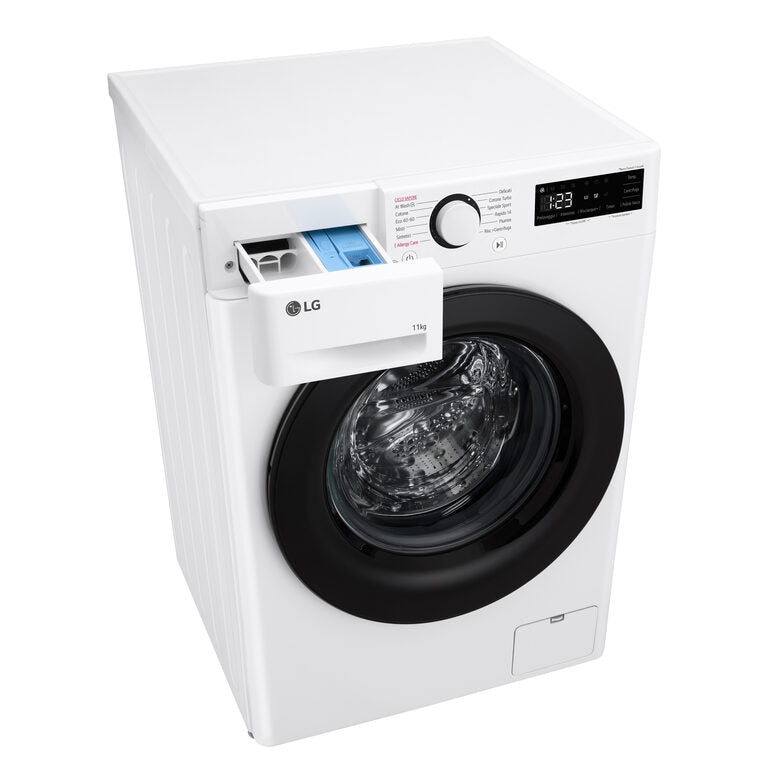 LG F4R3011NSWB Lavatrice 11kg AI DD, Classe A-10%, 1400 giri, Lavaggio a vapore