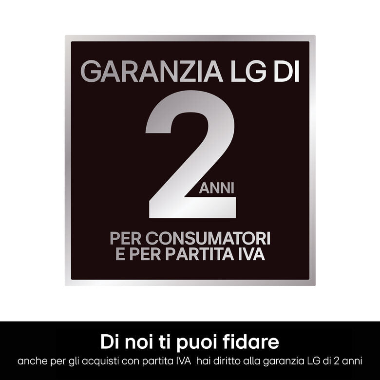 LG F0P3020TSWC Serie P3 Lavatrice XL A Libera Installazione 20 Kg, 1000 Giri, AI DD™, TurboWash 360, Lavaggio A Vapore, Wi-Fi, Classe B, Bianco