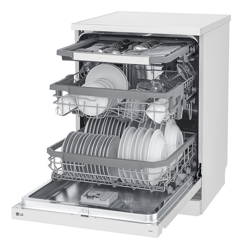 LG DF365FWS Lavastoviglie a libera installazione cm. 60 - 14 coperti - bianco
