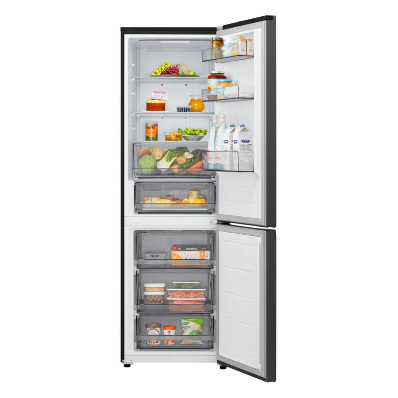 LG GBBSJ10DEP Frigorifero Combinato A Libera Installazione, Total No Frost, Tecnologia DoorCooling+™, Smart Inverter, Classe D, Nero