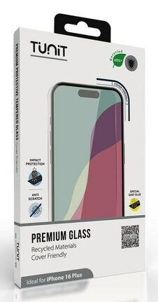TUNIT TTIP16PLGLRE protezione per lo schermo e il retro dei telefoni cellulari Pellicola proteggischermo trasparente Apple 1 pz