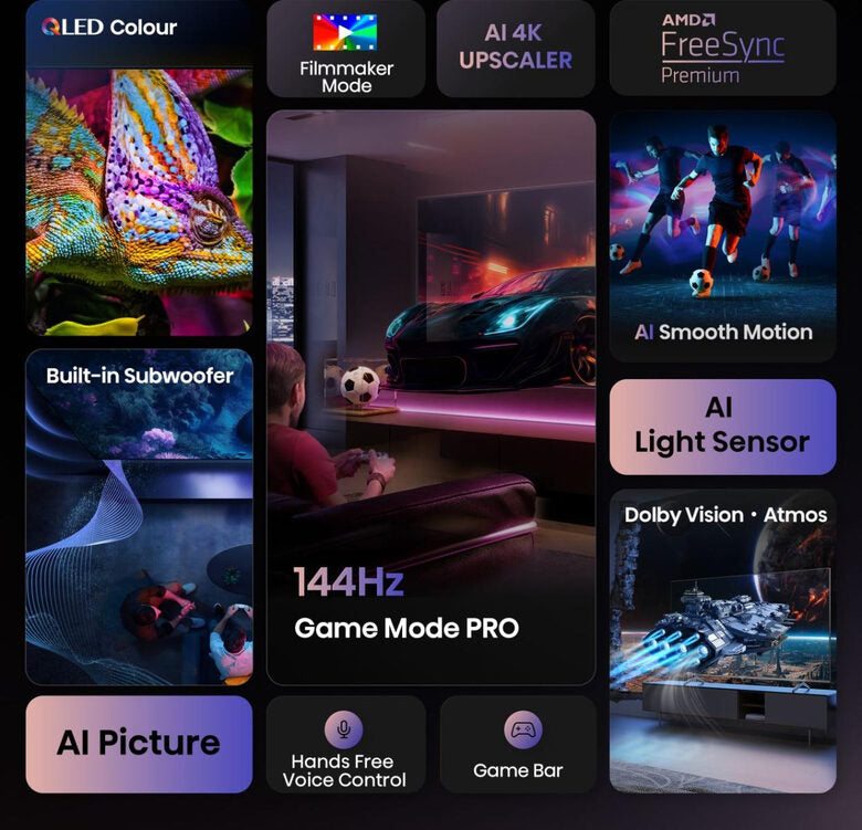 Hisense 100E7Q PRO 2,54 m (100") 4K Ultra HD Smart TV Wi-Fi Nero