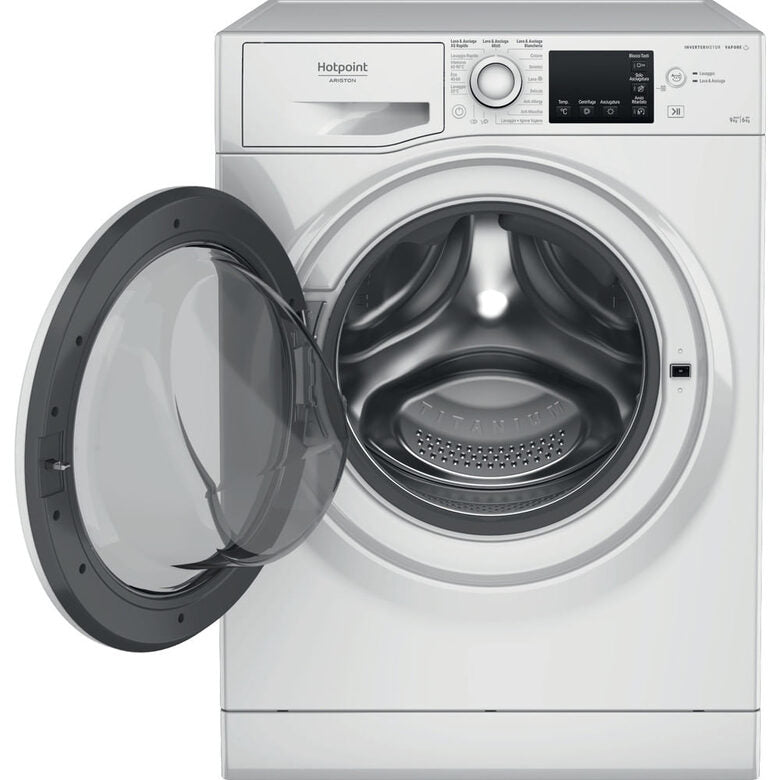 Hotpoint Ariston NDBR 984469 WA IT Lavasciuga A Libera Installazione 9/6 Kg, 1400 Giri, Classe C, Bianco