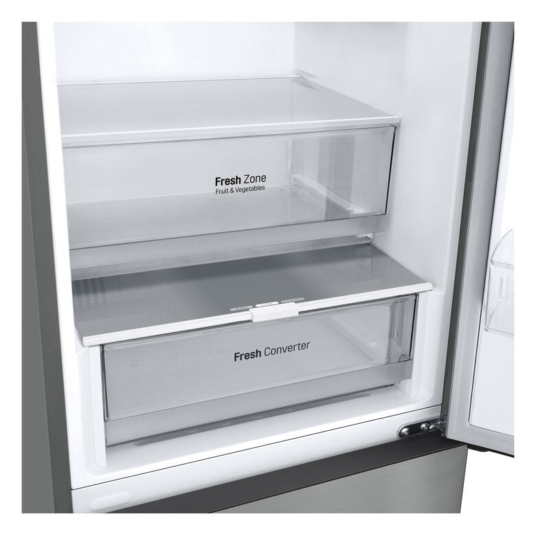 LG GBV22NCBPY Frigorifero Combinato A Libera Installazione, Total No Frost, Door Cooling, Fresh Converter, Smart Diagnosis, Classe B, Prime Silver