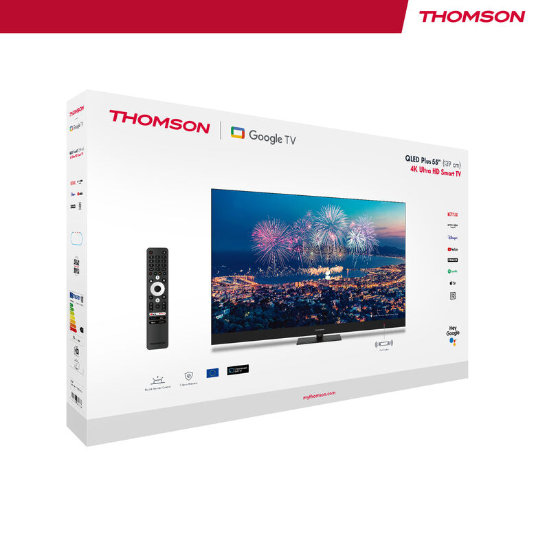 Thomson 55QG6C14 Televisione Smart TV 55 Pollici Qled 4K Ultra Hd Wi-fi Serie Q70