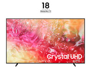 Samsung UE65DU7170UXZT Televisione Smart TV 65 Pollici Led 4K Crystal Uhd Upscaling Display LED Sistema Tizen OTS Lite Nero