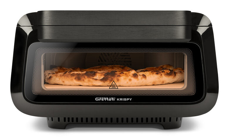 G3 Ferrari G10225 Krispy Forno Pizza & Friggitrice Ad Aria & Grill, 2100 W, 380°C, Nero