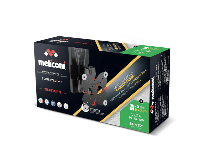 Meliconi Slimstyle Plus 100 ST CG  Supporto TV a muro