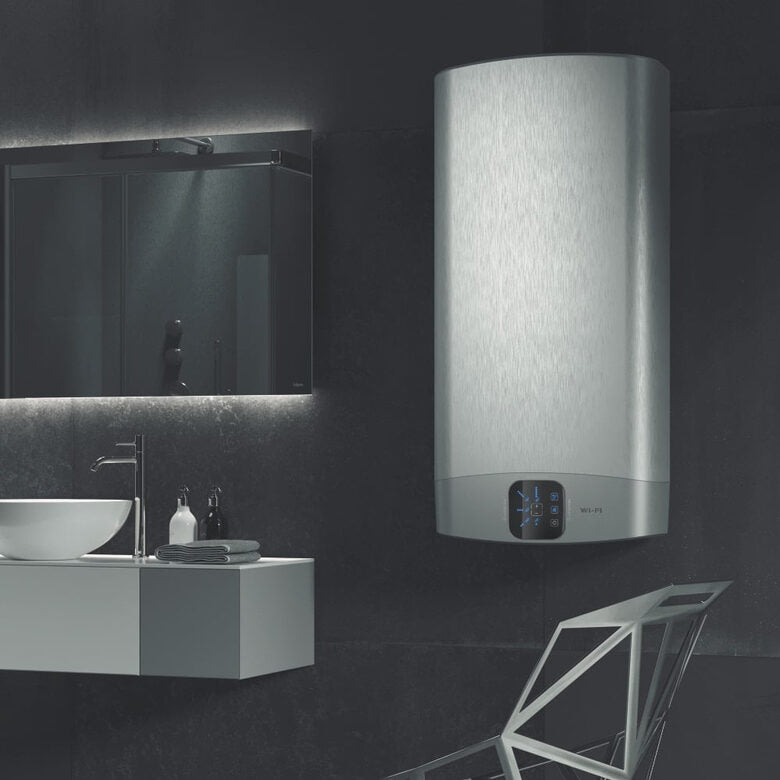 Ariston VLS WIFI 100 EU Orizzontale/Verticale Boiler Sistema per caldaia singola Argento
