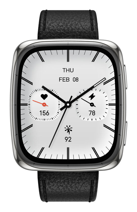 Amazfit Active 2 Square Vetro zaffiro con display AMOLED Pagamento contactless 5 sistemi satellitari & mappe offline Durata della batteria fino a 10 giorni