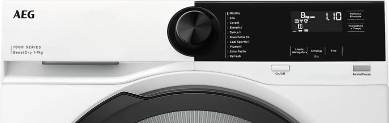 AEG TR7HE1C9 asciugatrice Libera installazione Caricamento frontale 9 kg Bianco