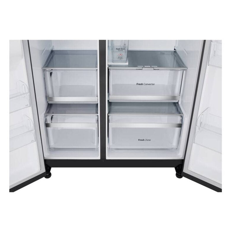 LG GSLE91EVAC frigorifero side-by-side Libera installazione 628 L C Nero