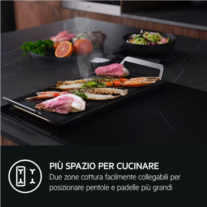 AEG TI84IB30IZ piano cottura Nero Da incasso 80 cm Piano cottura a induzione 4 Fornello(i)
