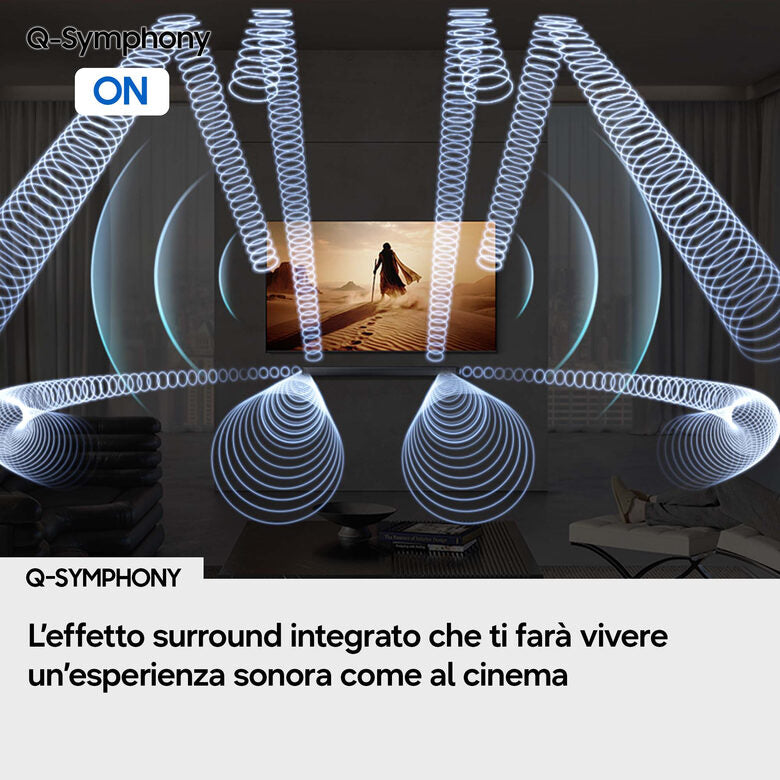 Samsung Soundbar HW-Q600H/XC, Audio 3.1.2 canali, potenza 320W, Voice Enhance Mode, Bluetooth 5.3, Q-Symphony, Wireless Dolby Atmos, 2026