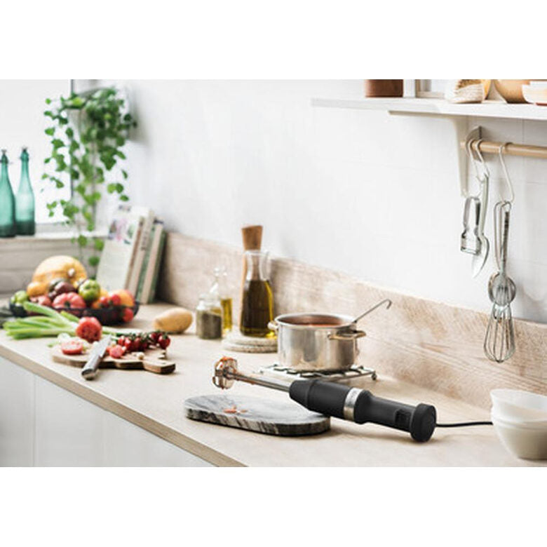 KitchenAid 5KHBV83EBM Frullatore ad immersione 180 W Nero, Acciaio inox